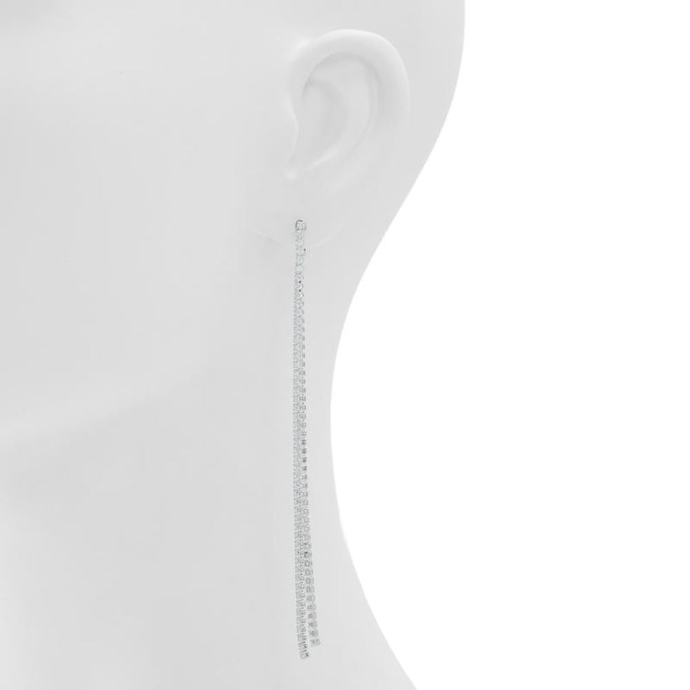 Silver Elastane Earrings