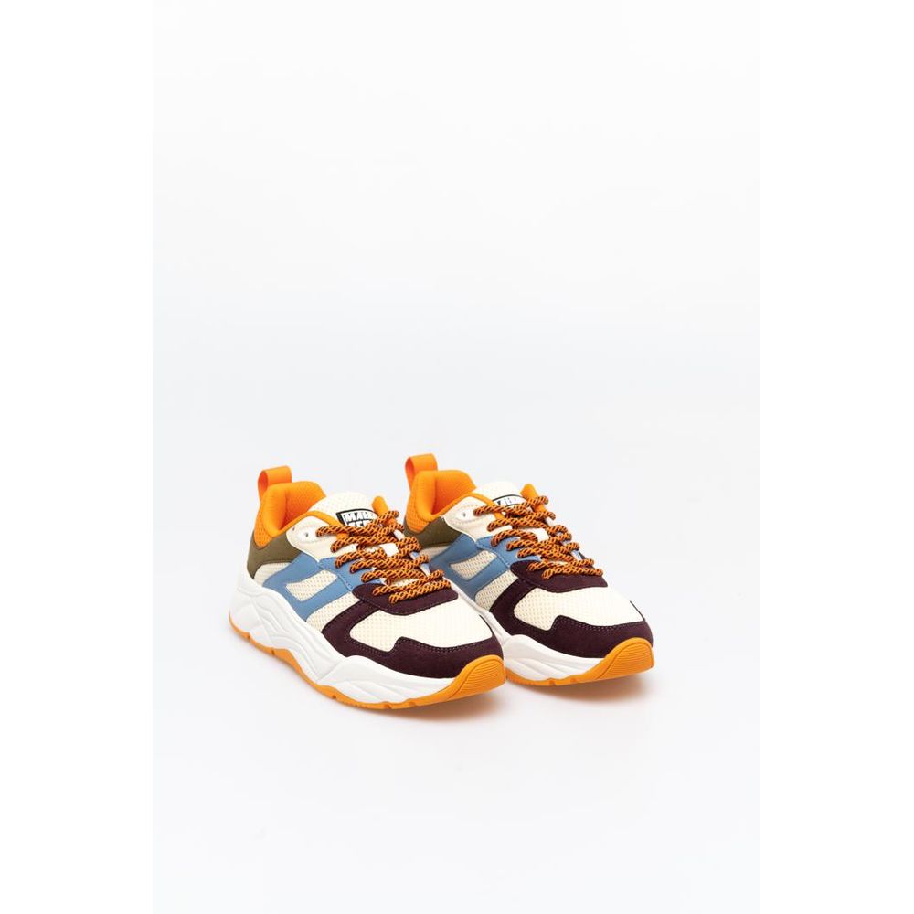 Multicolor Nylon Athletic Sneakers