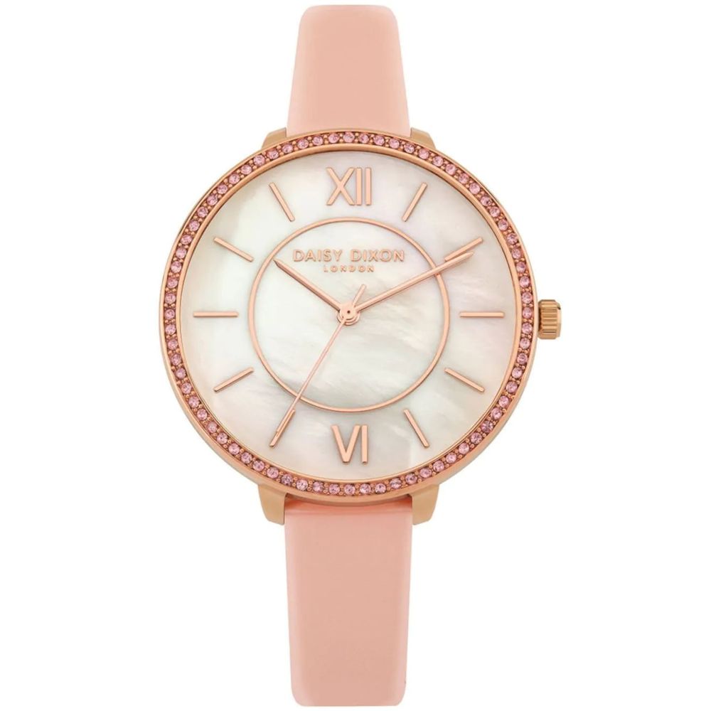 Multicolor Leather Dress Watch