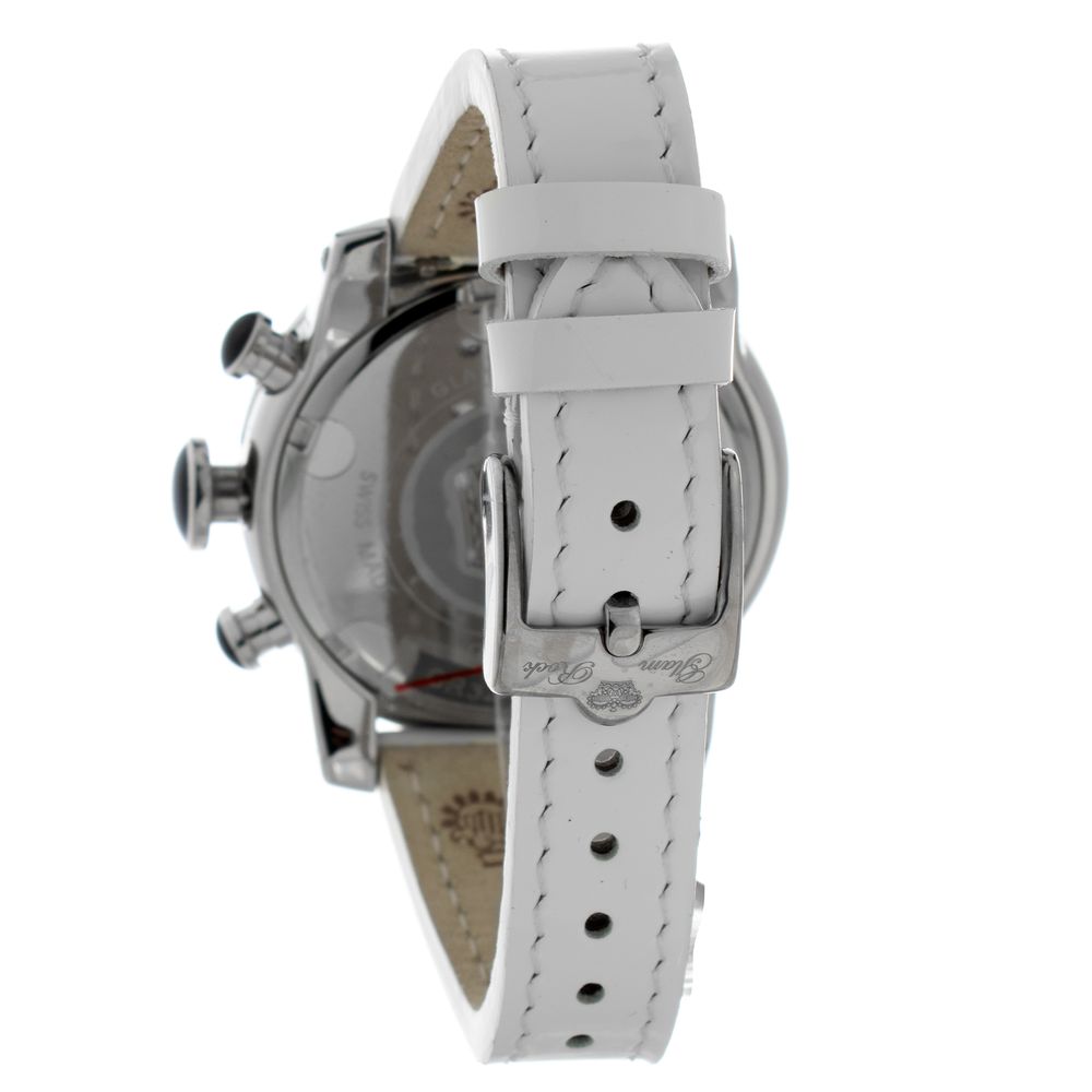 White Leather Dress Watch