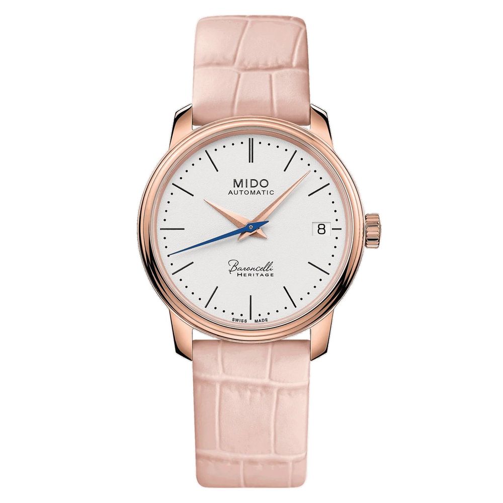Multicolor Leather Dress Watch