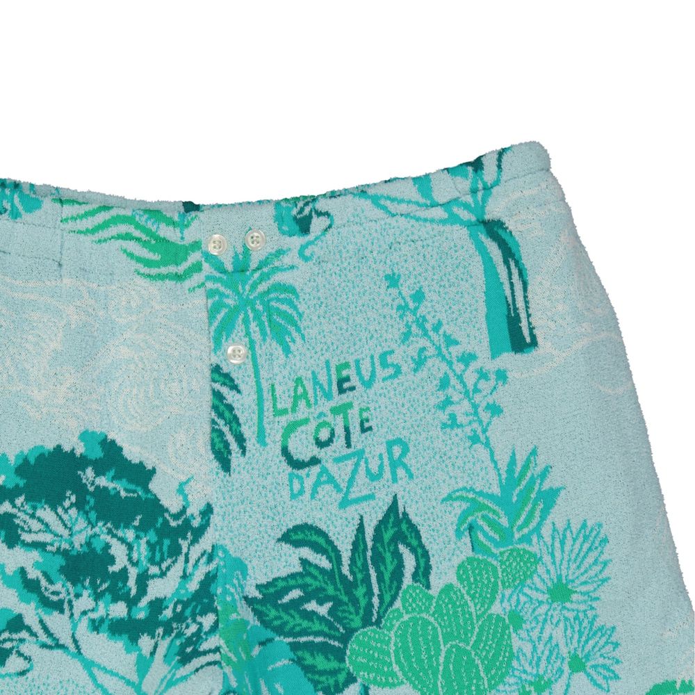 Bicolor Cotton Shorts