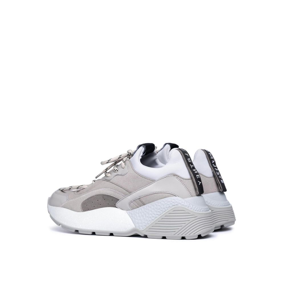Gray Vegan Leather Chunky Sneakers