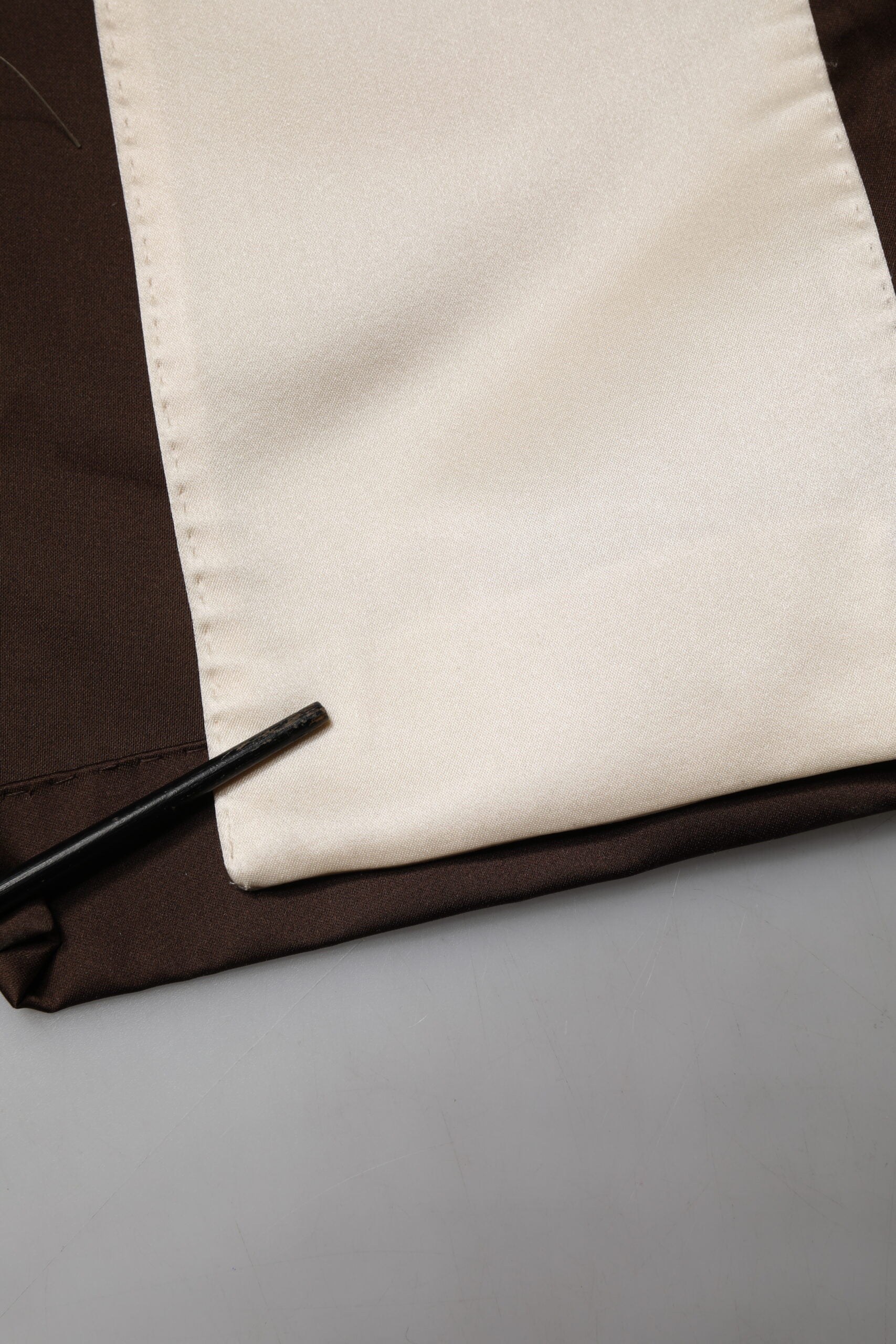 Brown Cream Lounge Belted Bathrobe Jacket