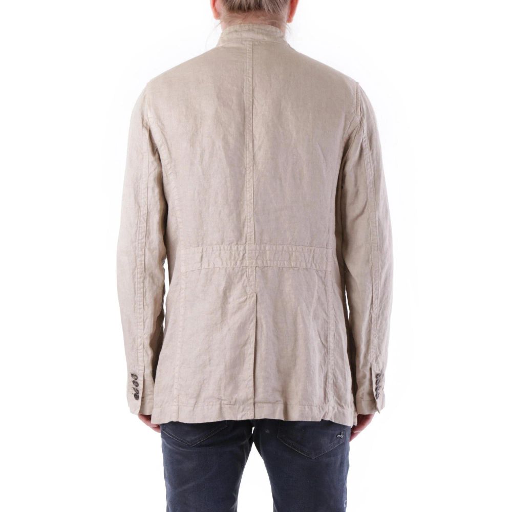 Beige Linen Coat
