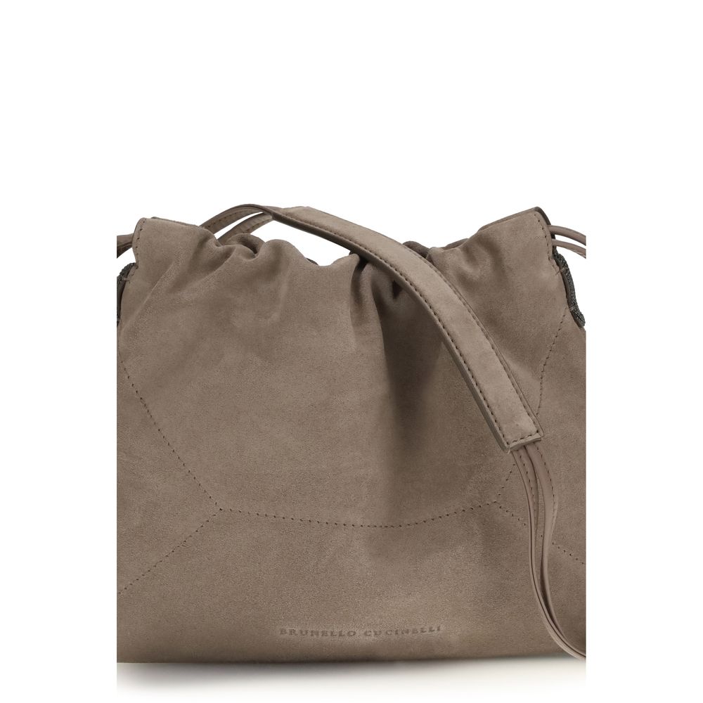 Beige Calf Leather Bos Taurus Clutch Bag