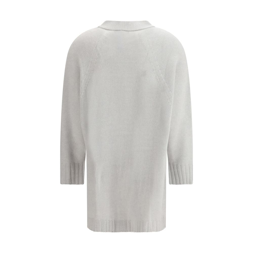 Gray Wool Cardigan