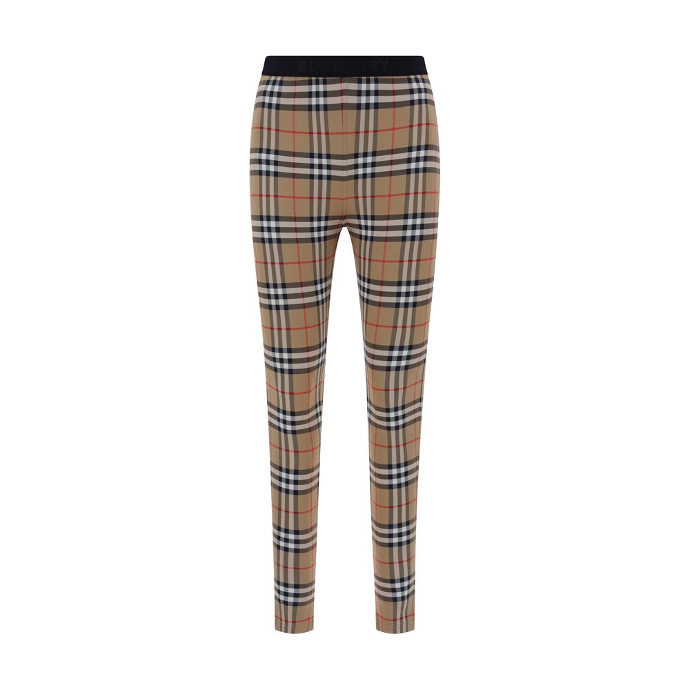 Brown Polyamide Leggings