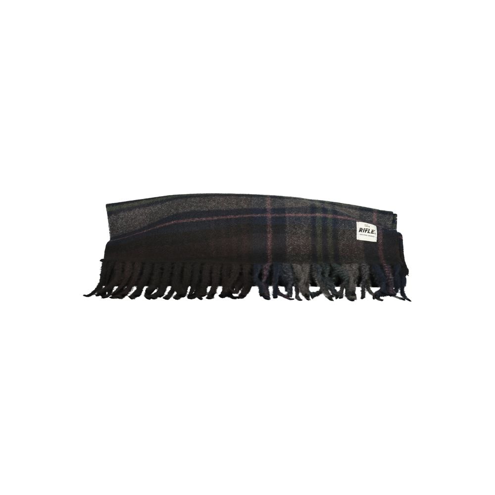 Black Polyester Mens Scarf
