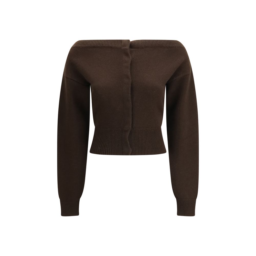 Brown Cashmere Cardigan