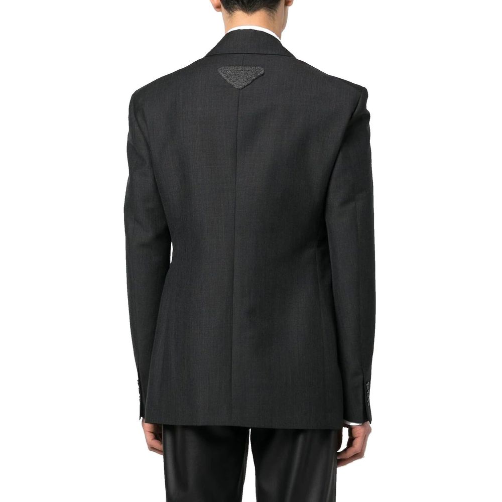 Gray Wool Blazer