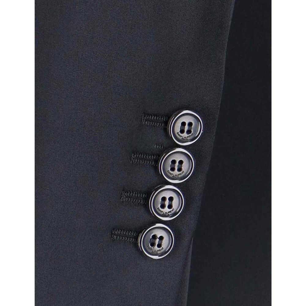 Black Acetate Coat