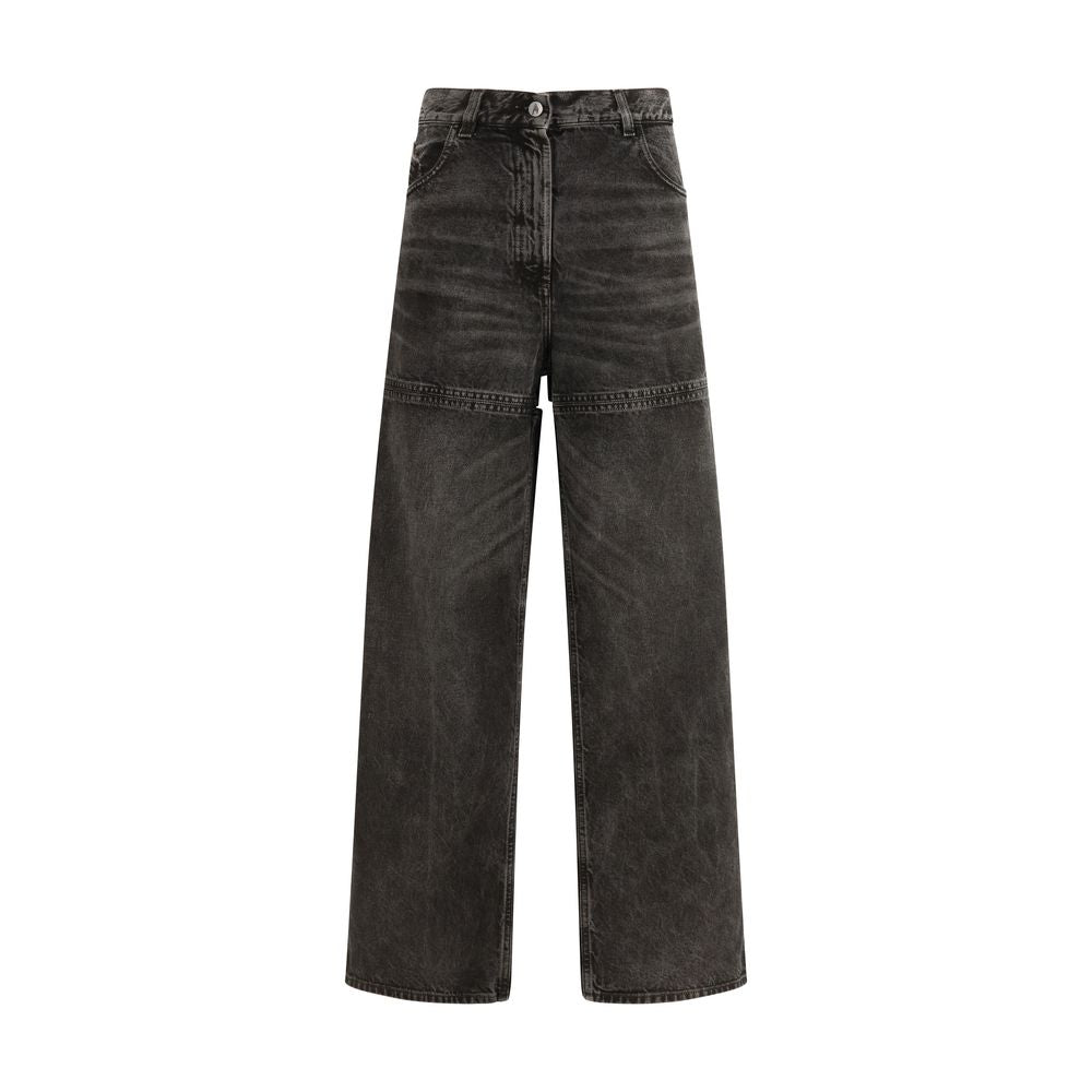 Black Cotton High-Waisted Jean