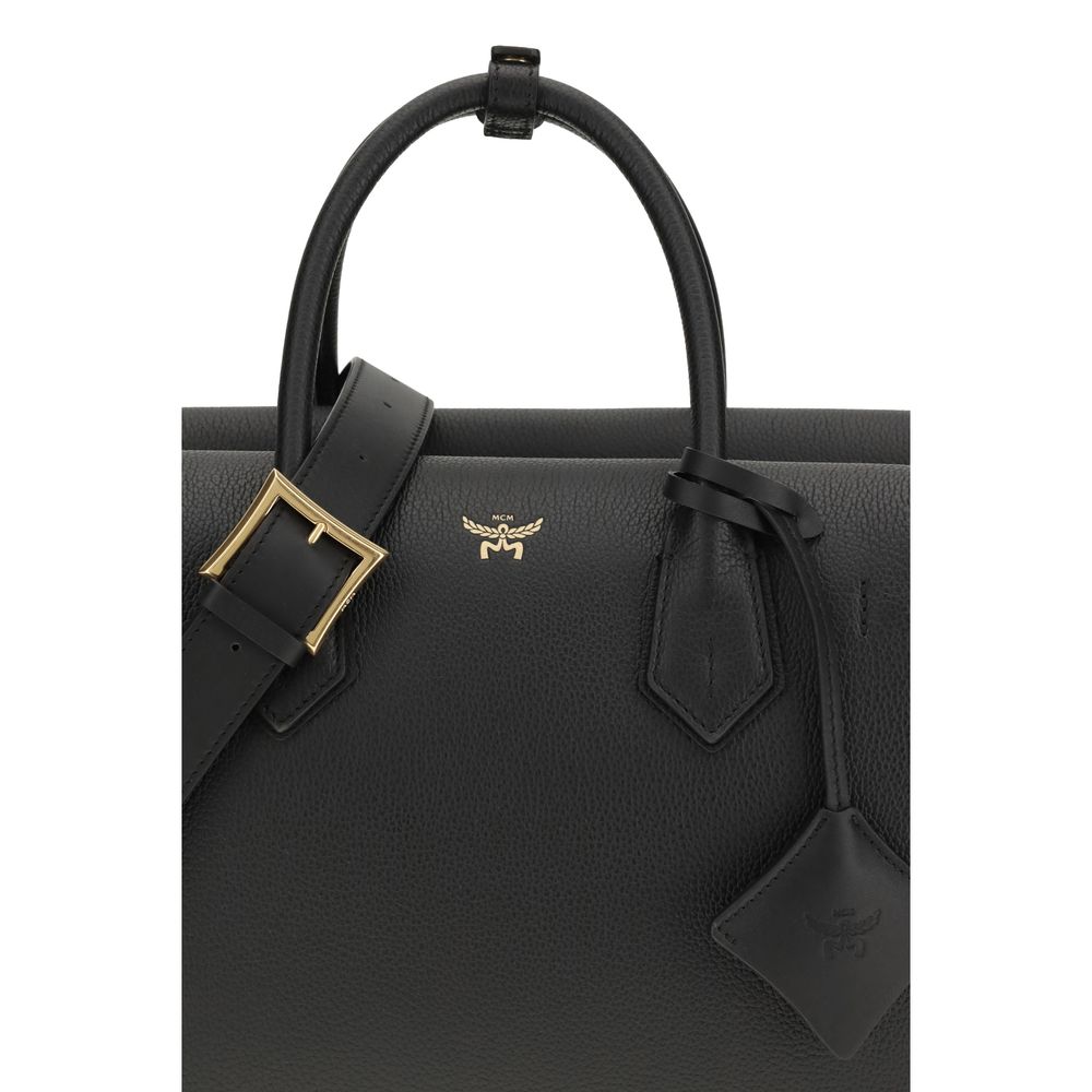 Black Calf Leather Bos Taurus Handbag
