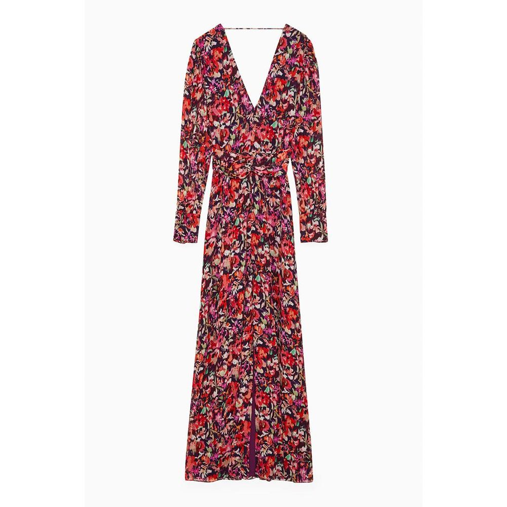 Red Viscose Casual Dress