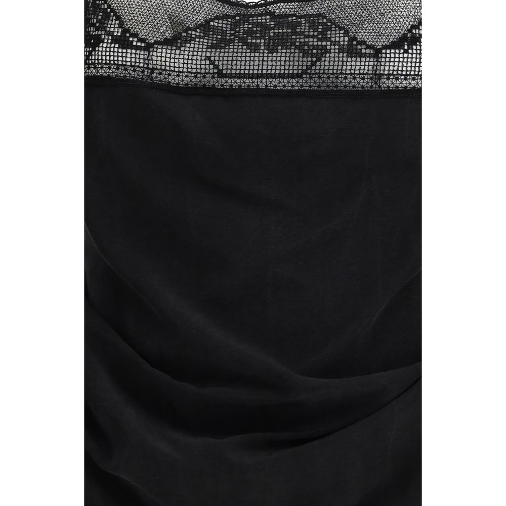 Black Silk Blouse