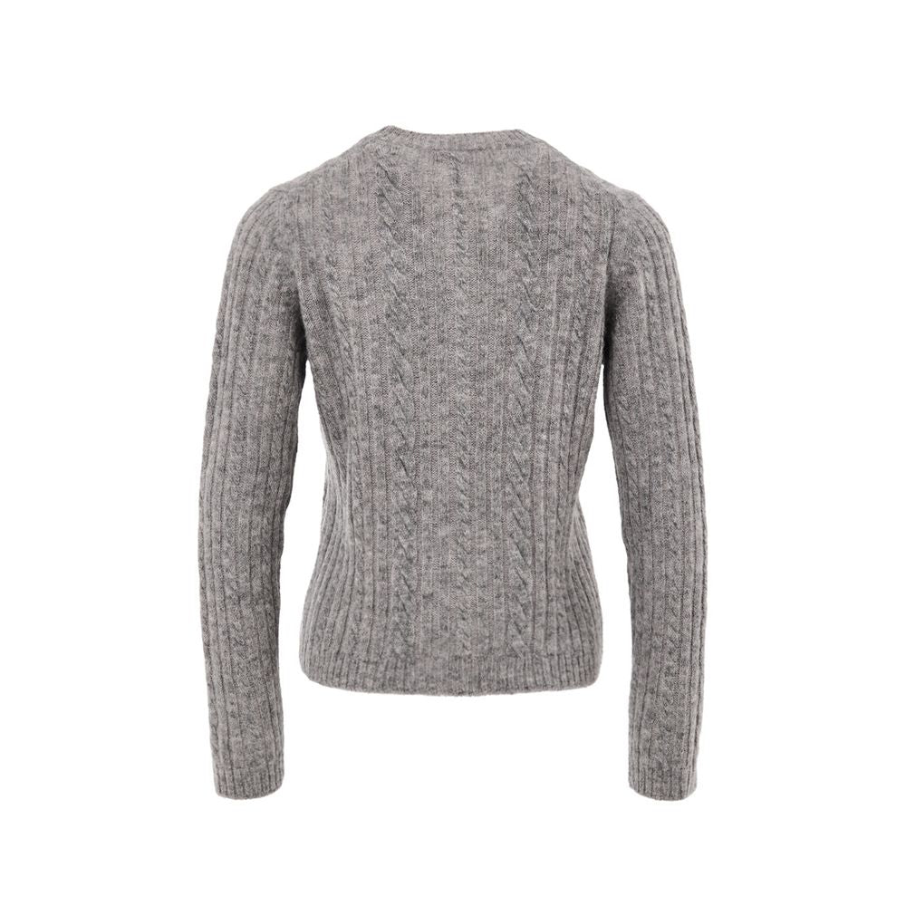 Gray Wool Cardigan