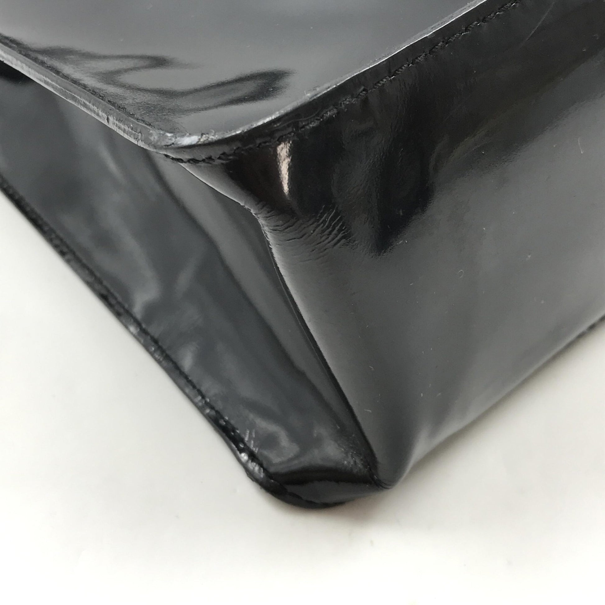 Black Patent Leather Tote