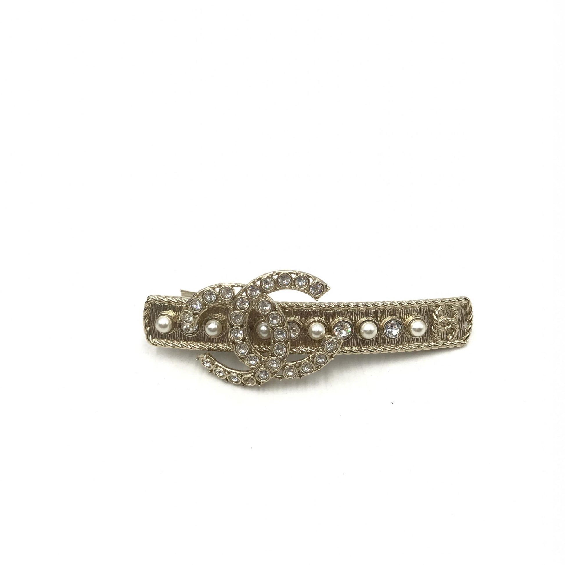 Crystal Pearl CC Hair Clip