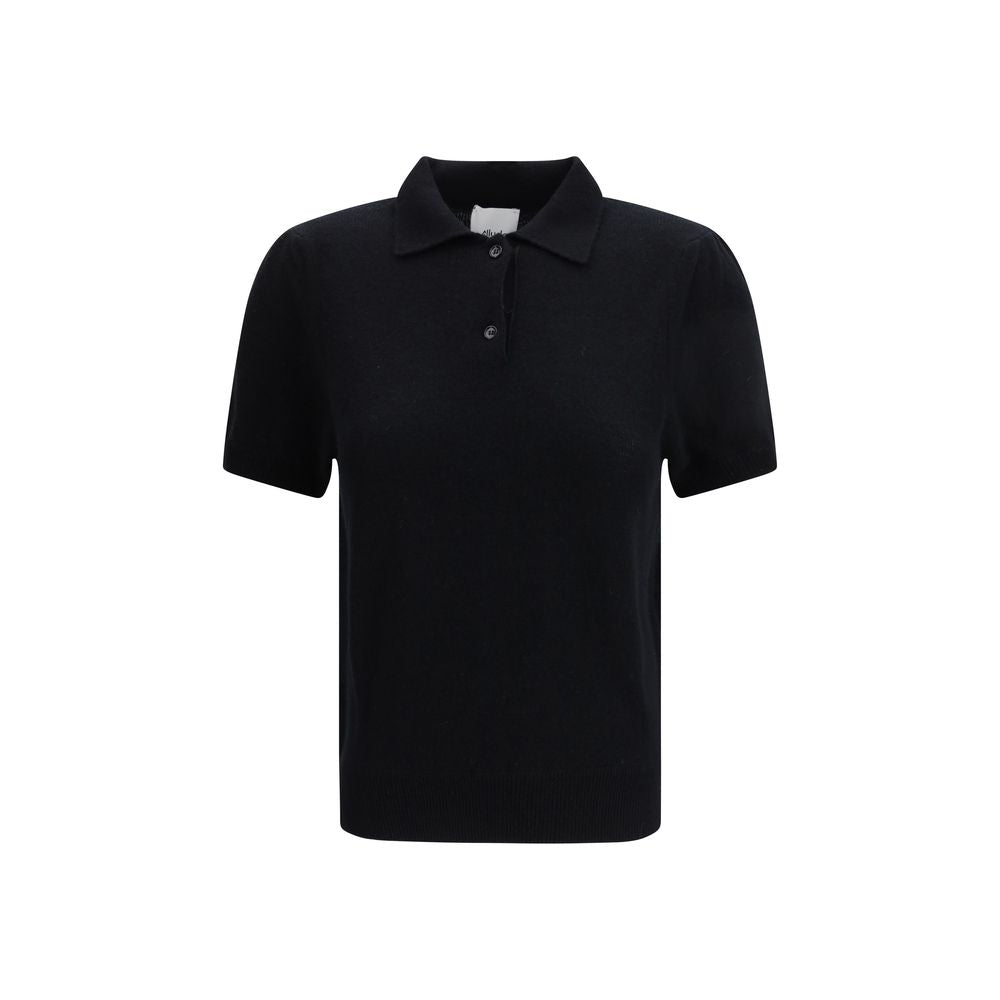 Black Cashmere Polo Shirt