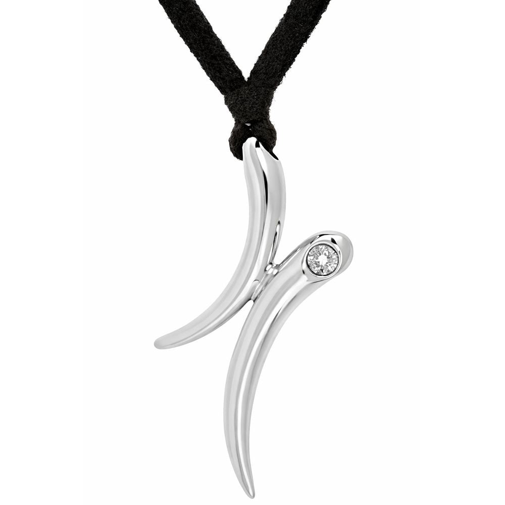 Gray Stainless Steel Necklace