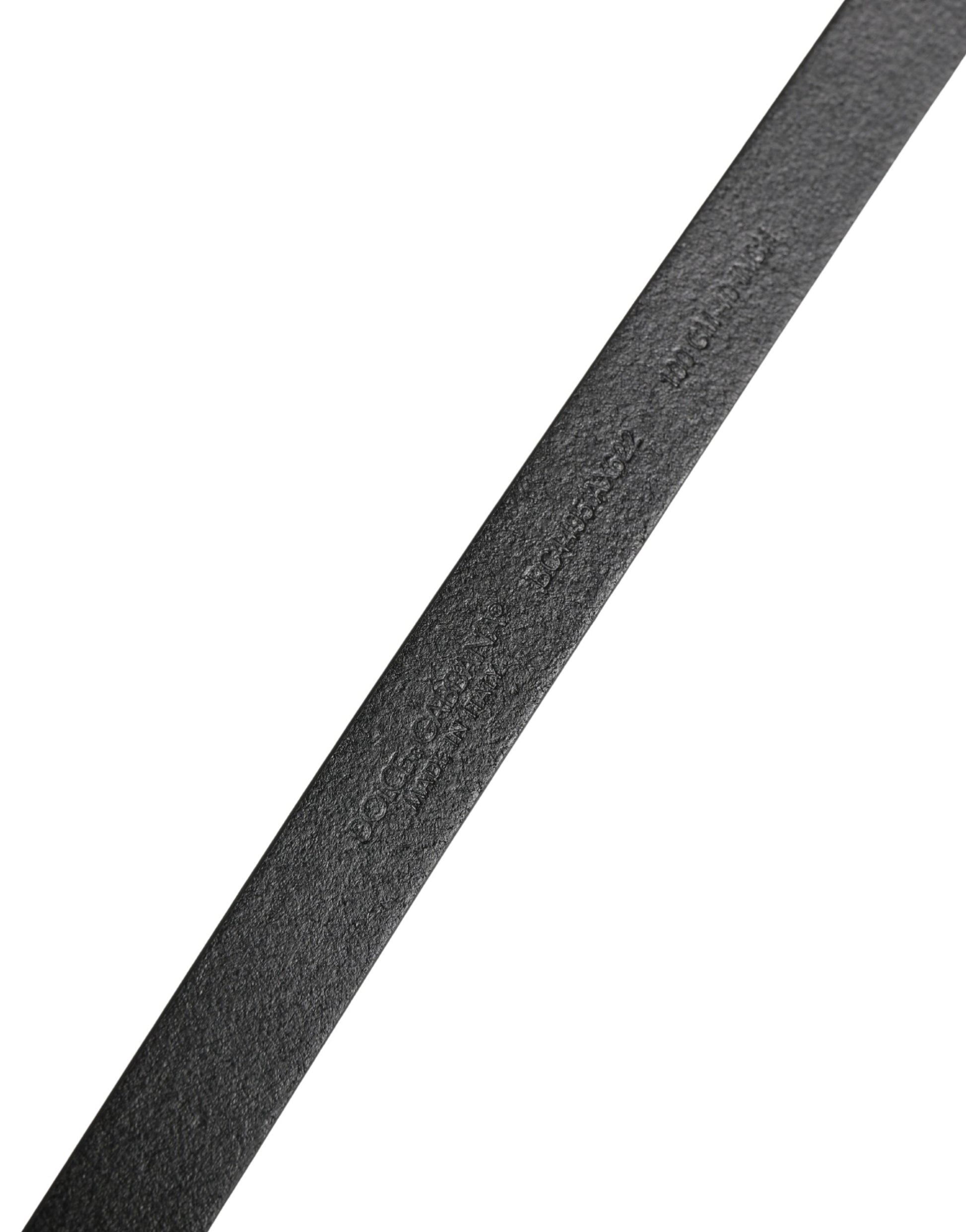 Men Black Leather Classic Metal Buckle Belt