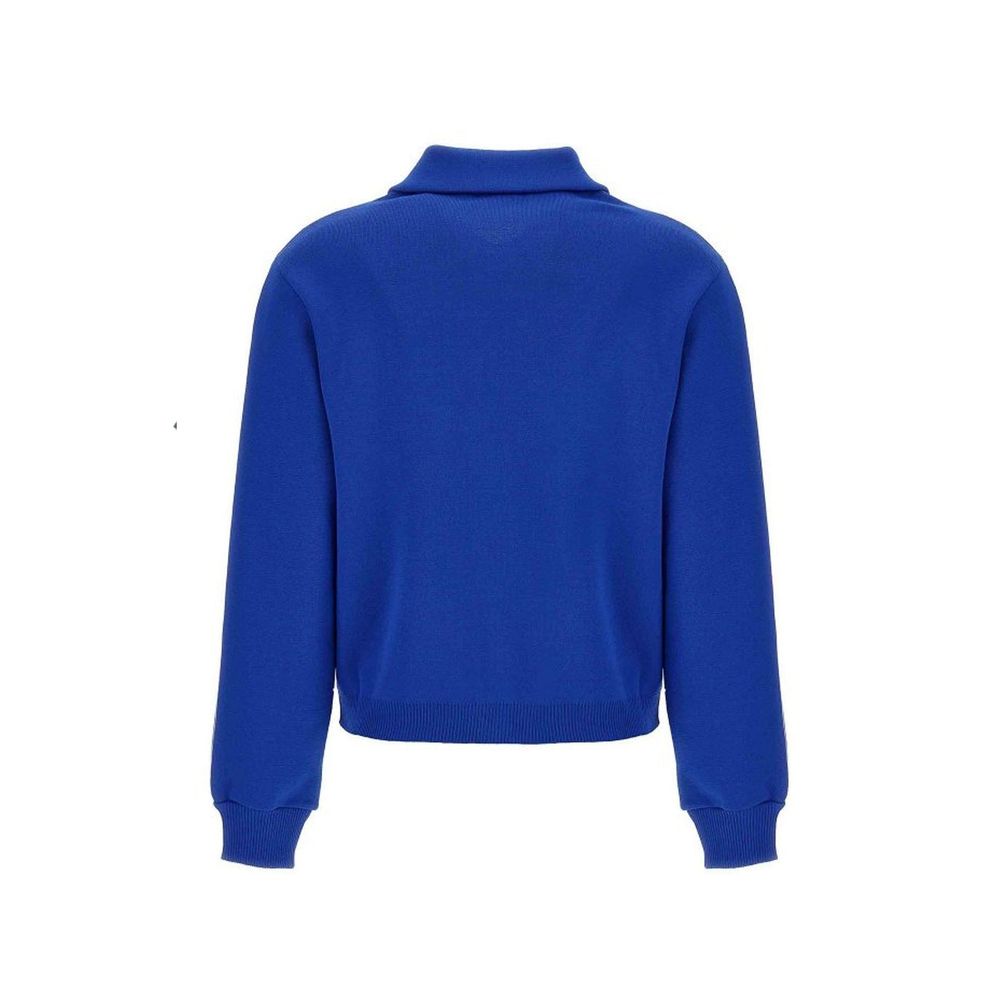 Blue Nylon Cardigan