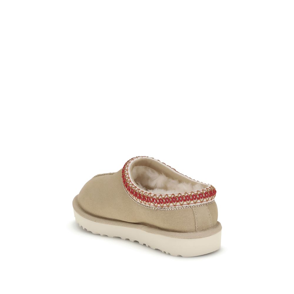 Beige Calf Leather Bos Taurus Mules