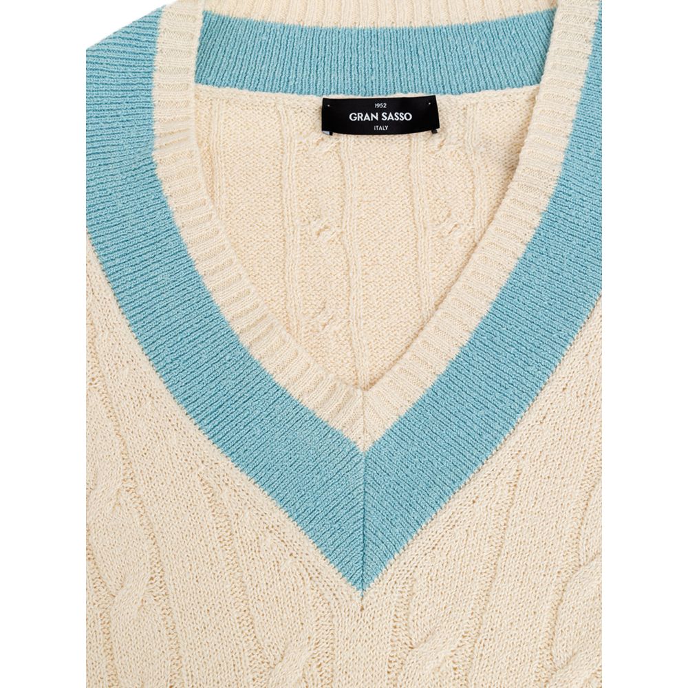 White Cotton Sweatshirt