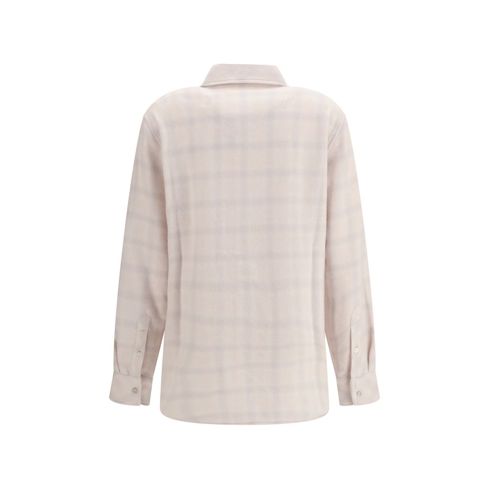 White Cashmere Pattern Shirt