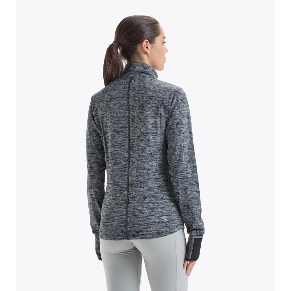 Black Polyester Sweatshirt