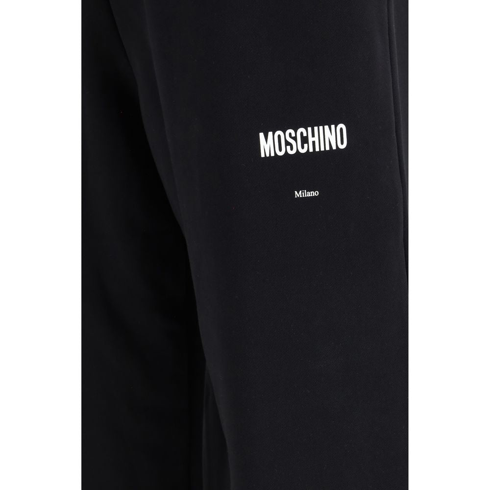 Black Cotton Casual Pants