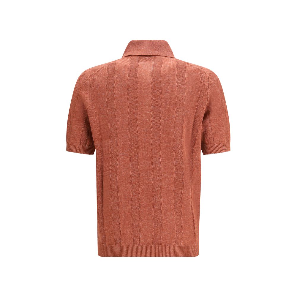 Orange Denim Shirt