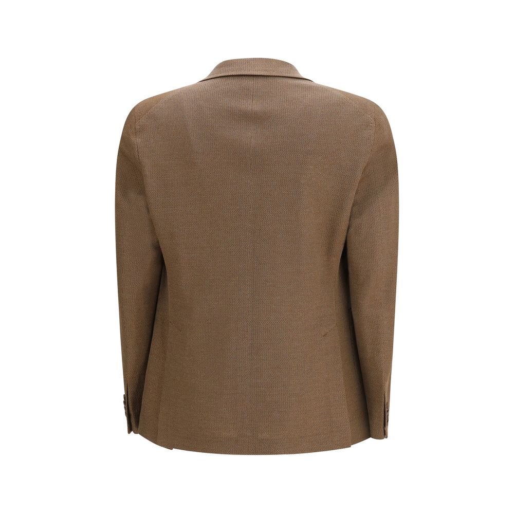 Brown Linen Blazer