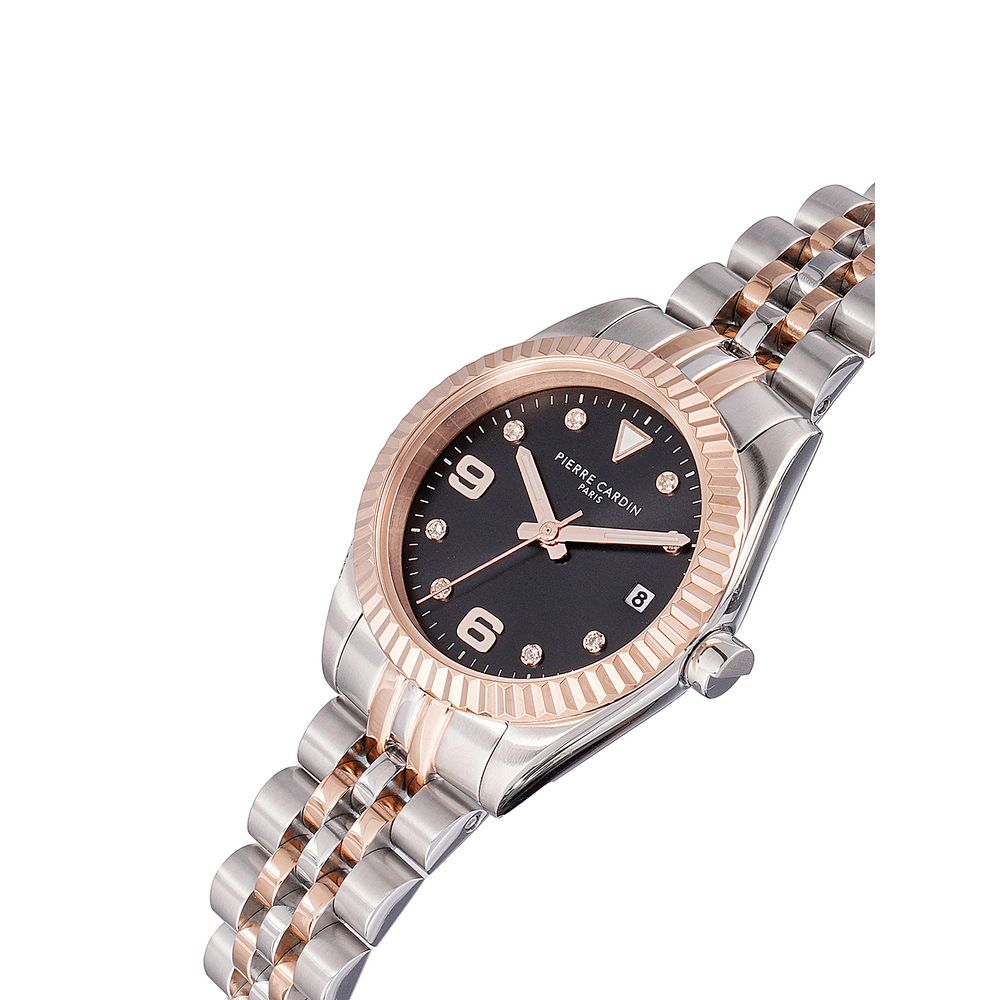 Gray Stainless Steel Dress Watch