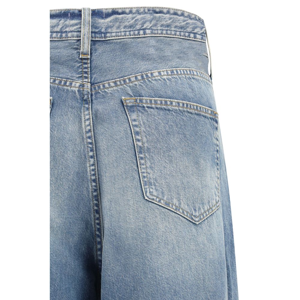 Blue Cotton Relaxed Fit Jeans