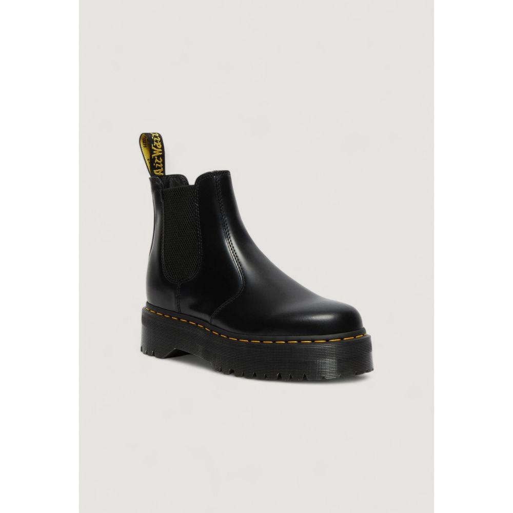 Black Leather Ankle Boots