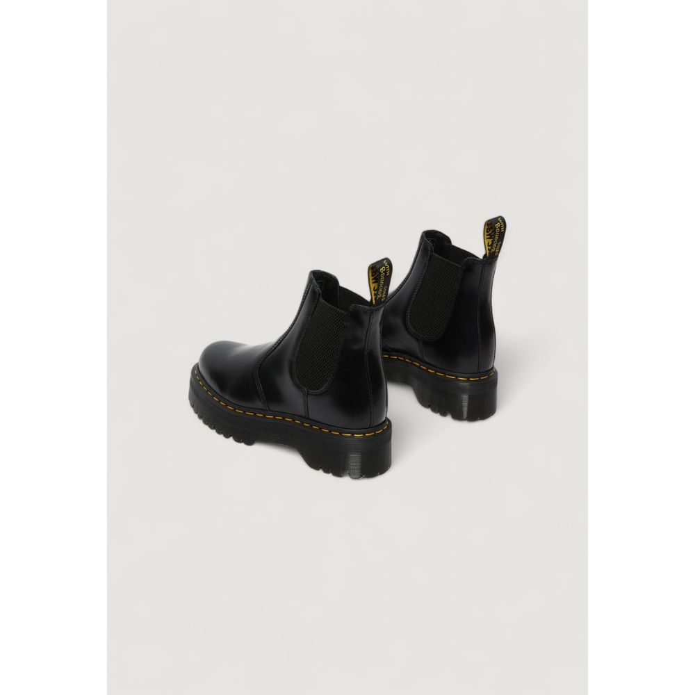 Black Leather Ankle Boots