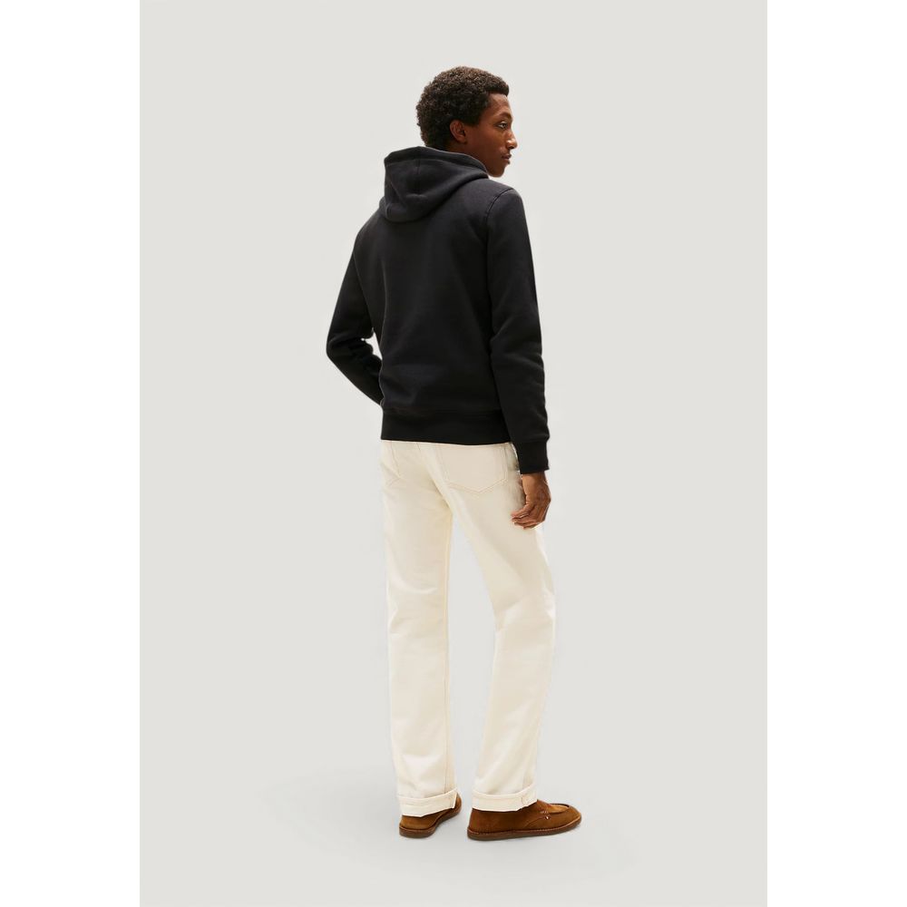 Black Cotton Hoodie