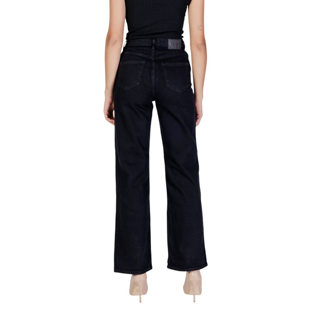 Black Cotton Mom Jeans