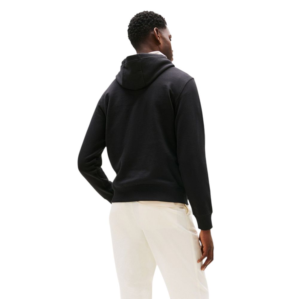Black Recycled Cotton Hoodie