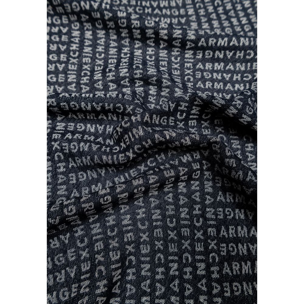 Blue Viscose Scarf