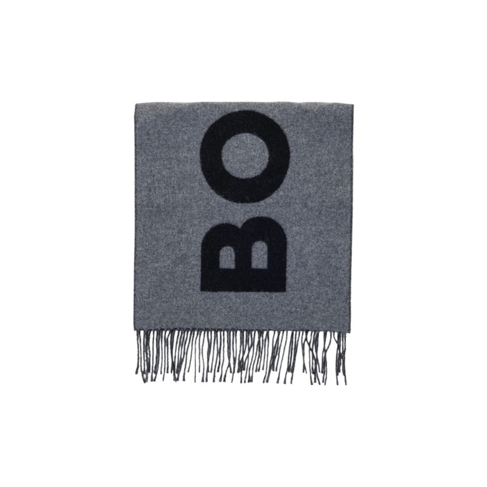 Gray Wool Scarf
