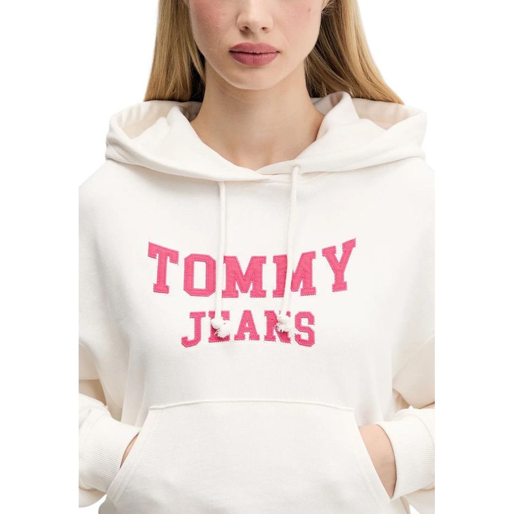 Cream Recycled Cotton Hoodie