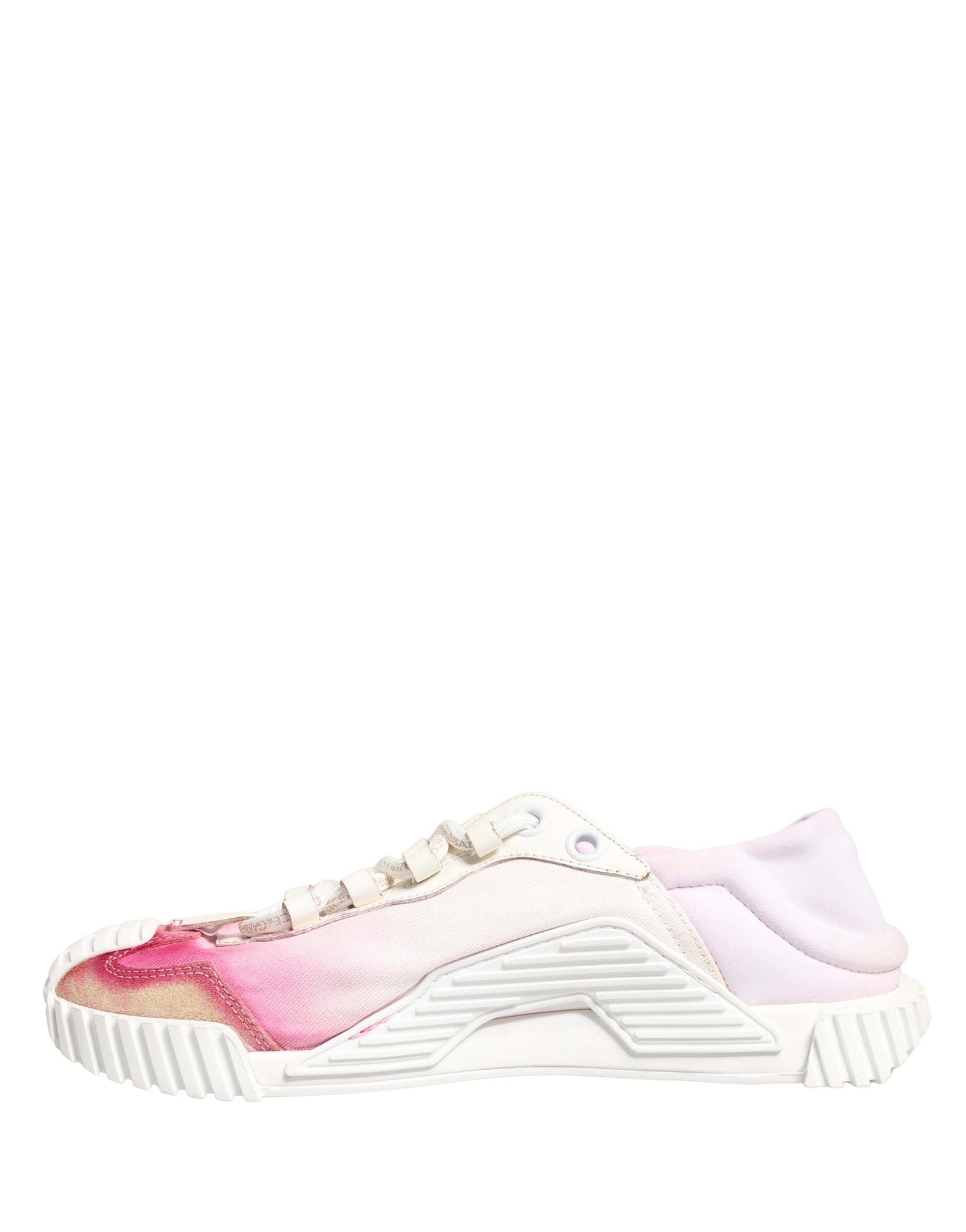 White NS1 Lace Up Low Top Sneakers Shoes