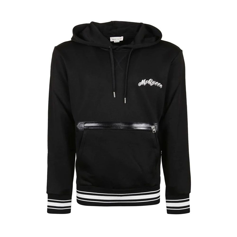 Black Cotton Sweatshirt