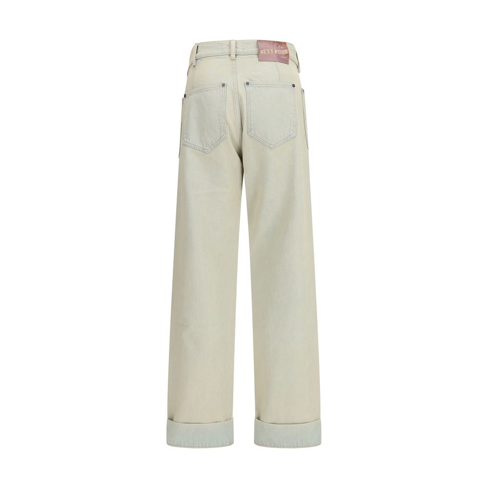 Blue Cotton Jeans Denim