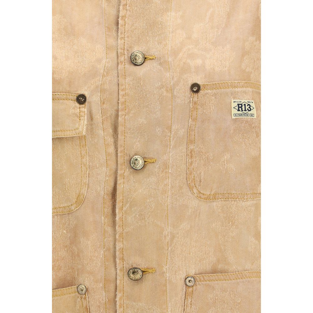 Orange Linen Coat