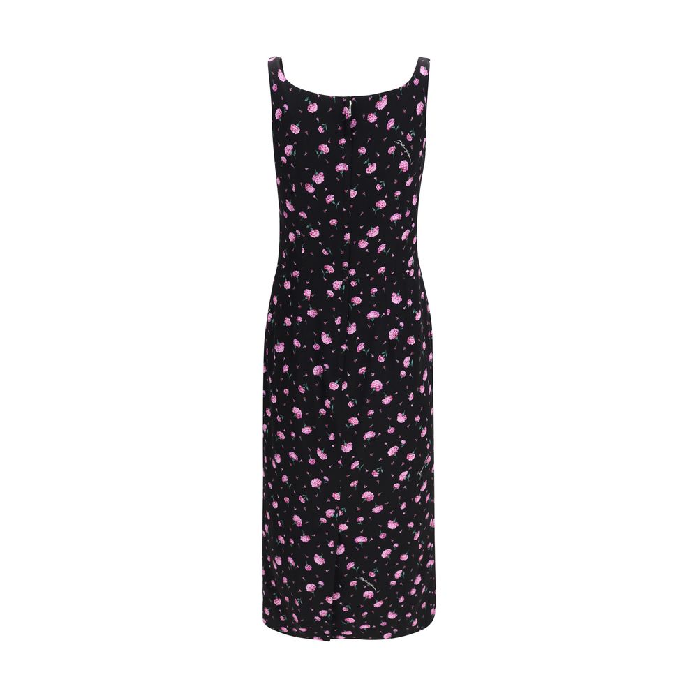 Multicolor Silk Casual Dress