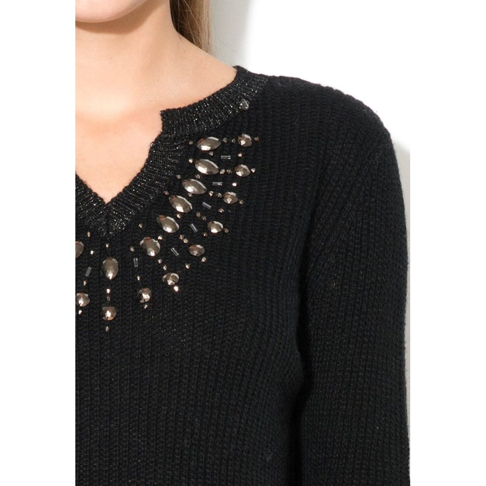 Black Polyacrylic Sweatshirt
